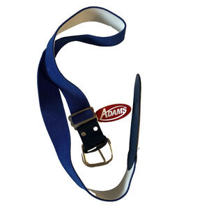 NWT Adams Youth Elastic Baseball Softball Belt 1.5” Wide (18-40”) Blue